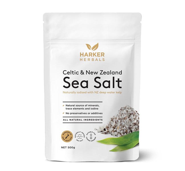 Harker Herbals Naturally Iodised Sea Salt 500g